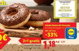 Lidl Schoko Donut mit Streuseln Angebot