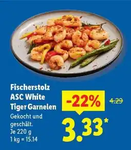Lidl Fischerstolz ASC White Tiger Garnelen Angebot