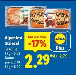 Lidl Alpenfest Striezel Angebot