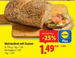 Lidl Meisterbrot mit Saaten Angebot