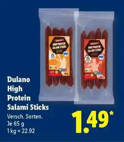 Lidl Dulano High Protein Salami Sticks Angebot