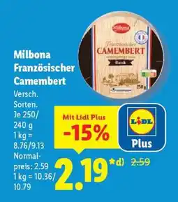 Lidl Milbona Französischer Camembert Angebot
