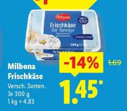 Lidl Milbona Frischkäse Angebot