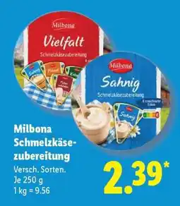 Lidl Milbona Schmelzkäsezubereitung Angebot