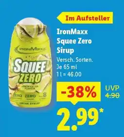 Lidl IronMaxx Squee Zero Sirup Angebot