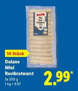 Lidl Dulano Mini Rostbratwurst Angebot