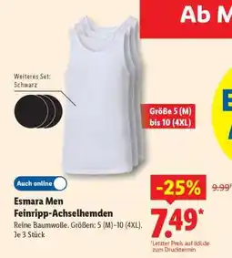 Lidl Esmara Men Feinripp-Achselhemden Angebot