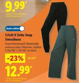 Lidl Crivit X Jette Joop Sweathose Angebot