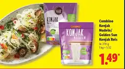 Lidl Combino Konjak Nudeln/Golden Sun Konjak Reis Angebot