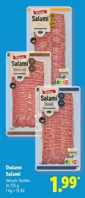 Lidl Dulano Salami Angebot