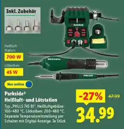 Lidl PARKSIDE Heißluft- und Lötstation Angebot
