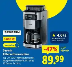 Lidl SEVERIN Filterkaffeemaschine Angebot