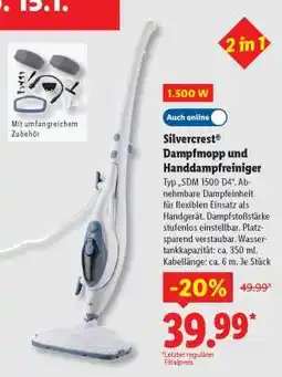 Lidl Silvercrest Dampfmopp und Handdampfreiniger Angebot