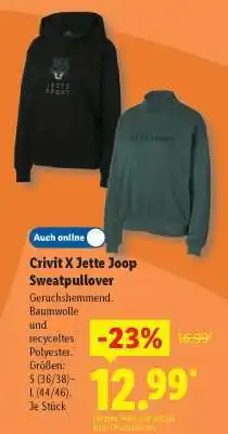 Lidl Crivit X Jette Joop Sweatpullover Angebot