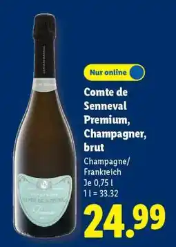Lidl Comte de Senneval Premium, Champagner, brut Angebot