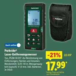 Lidl PARKSIDE Laser-Entfernungsmesser Angebot