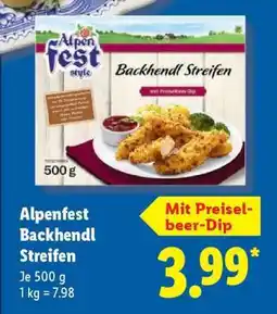 Lidl Alpenfest Backhendl Streifen Angebot