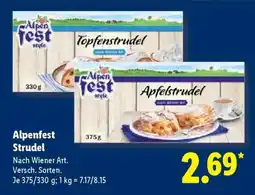 Lidl Alpenfest Strudel Angebot