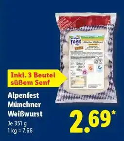 Lidl Alpenfest Münchner Weißwurst Angebot