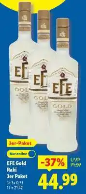 Lidl EFE Gold Raki 3er Paket Angebot