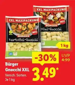 Lidl Bürger Gnocchi XXL Angebot