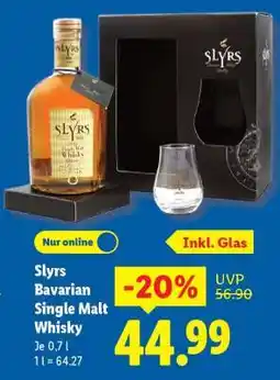 Lidl Slyrs Bavarian Single Malt Whisky Angebot