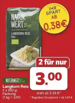 Famila Nord Ost Naturwert Bio Langkorn Reis Angebot
