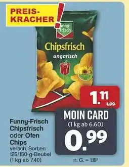 Famila Nord Ost funny-frisch Chipsfrisch oder Ofen Chips Angebot