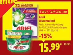 Lidl Ariel Waschmittel Angebot
