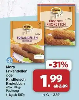 Famila Nord Ost Mora Frikandellen oder Rindfleisch Kroketten Angebot