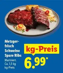 Lidl Metzger-frisch Schweine Spare Ribs Angebot