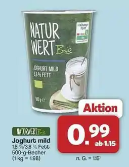 Famila Nord Ost NATURWERT Bio Joghurt mild Angebot
