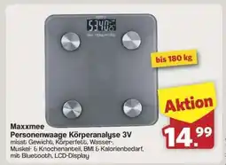 Famila Nord Ost Maxxmee Personenwaage Körperanalyse 3V Angebot