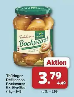 Famila Nord Ost Thüringer Delikatess Bockwurst Angebot