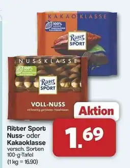 Famila Nord Ost Ritter Sport Nuss- oder Kakaoklasse Angebot