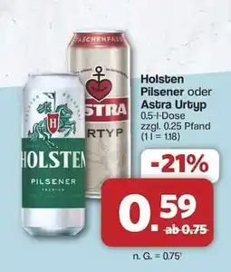 Famila Nord Ost Holsten Pilsener oder Astra Urtyp Angebot