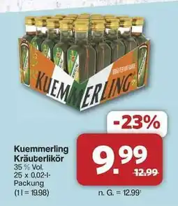 Famila Nord Ost KUEMMERLING Kräuterlikör Angebot