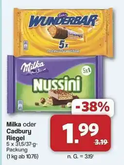 Famila Nord Ost Milka oder Cadbury Riegel Angebot