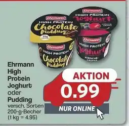 Famila Nord Ost Ehrmann High Protein Joghurt oder Pudding Angebot
