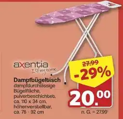 Famila Nord Ost Dampfbügeltisch Angebot
