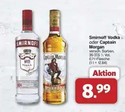 Famila Nord Ost Smirnoff Vodka oder Captain Morgan Angebot
