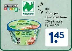 Aldi Süd Körniger Bio-Frischkäse Angebot