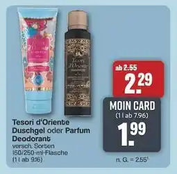 Famila Nord Ost Tesori d'Oriente Duschgel oder Parfum Deodorant Angebot