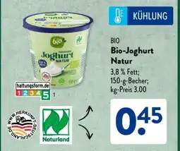 Aldi Süd Bio-Joghurt Natur Angebot