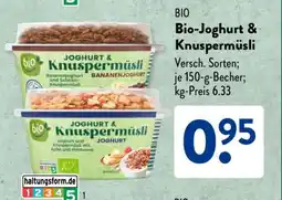 Aldi Süd Bio-Joghurt & Knuspermüsli Angebot