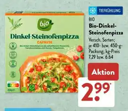 Aldi Süd Bio-Dinkel- Steinofenpizza Angebot