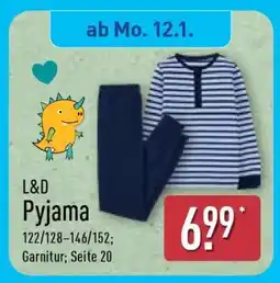 Aldi Nord L&D Pyjama Angebot