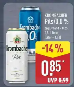 Aldi Nord KROMBACHER Pils/0,0 % Angebot
