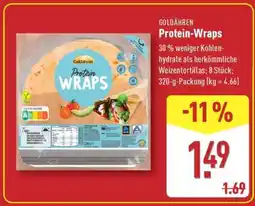Aldi Nord GOLDÄHREN Protein-Wraps Angebot