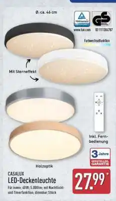 Aldi Nord CASALUX LED-Deckenleuchte Angebot